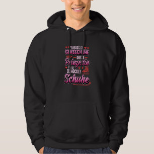 Ice Hockey Princess Saying Girls Sport Hoodie