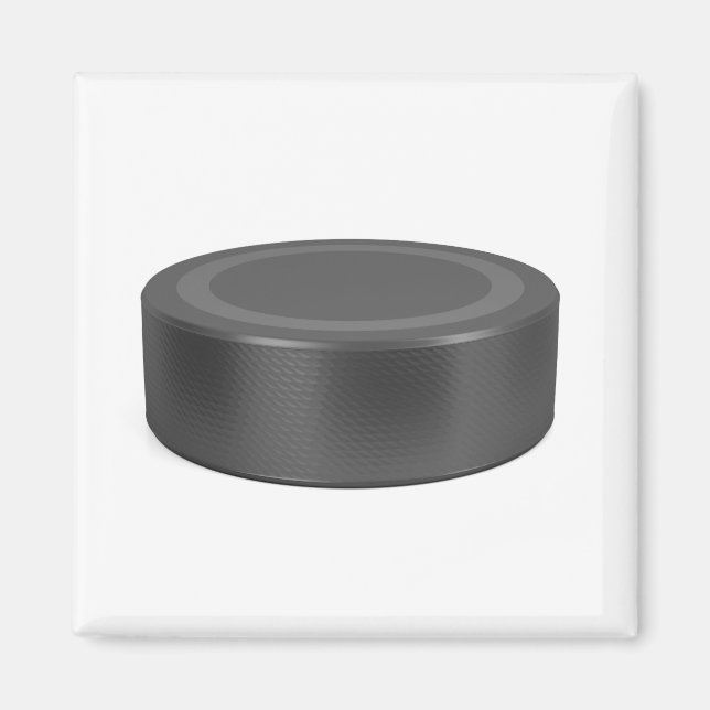 Ice hockey puck magnet (Front)