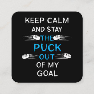 Ice Hockey Puck Play Ice Hockey Winter Team Sport  Square Business Card