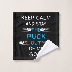Ice Hockey Puck Play Ice Hockey Winter Team Sport  Wash Cloth