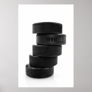 Ice hockey pucks .. poster