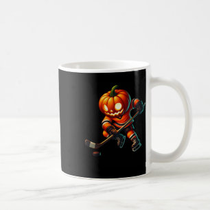 Ice Hockey Pumpkin Face Halloween Costume Men Boys Coffee Mug