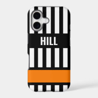 Ice Hockey Referee Zebra Stripe Personalised