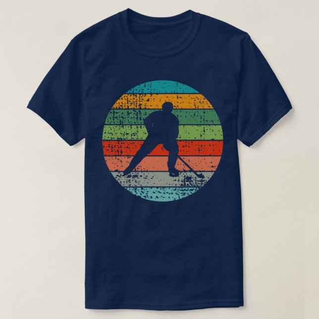 Ice Hockey Retro 1 T-Shirt (Design Front)