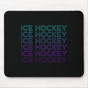 Ice Hockey Retro Mouse Pad