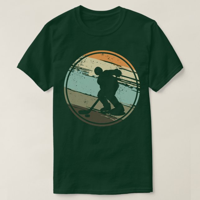 Ice Hockey Retro T-Shirt (Design Front)