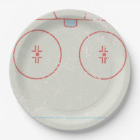 Ice Hockey Rink Distressed Style Graphic
