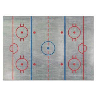 (Ice) Hockey Rink Ice Cutting Board