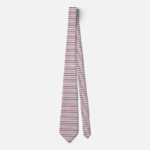 Ice Hockey Rink-Inspired Stripes Tie