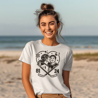 Ice hockey Romance Team Hollanov Shane & Ilya Book T-Shirt