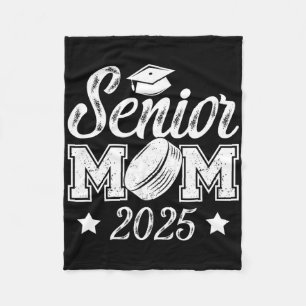 Ice Hockey Senior Mum Of A Senior Hockey Player Mo Fleece Blanket