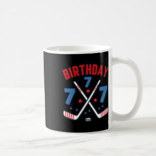Ice Hockey Seven Birthday Boy 7th Party Boys Age 7 Coffee Mug