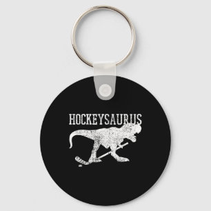 Ice Hockey Shirt Field Hockey T Rex Funny Tee  Key Ring