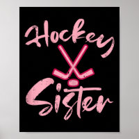 Ice Hockey Sister Fan Women Girls Kids Youth Toddl