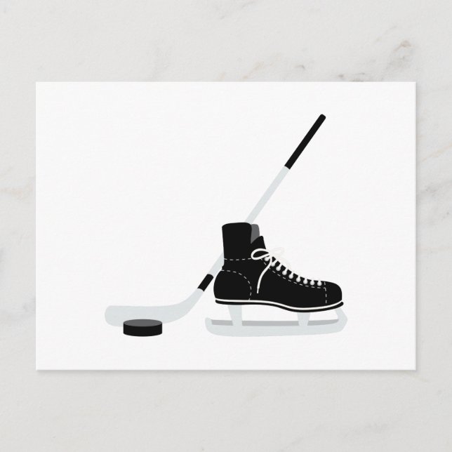 Ice Hockey Skate Postcard (Front)