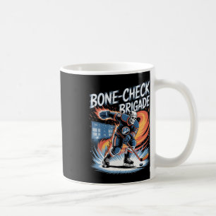 Ice Hockey Skull Team Bone-check Power Funny Hallo Coffee Mug