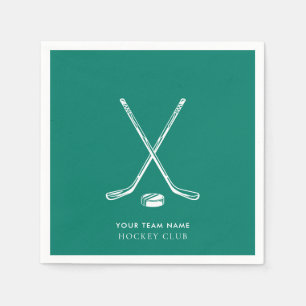 Ice Hockey Sport Club Team Players Custom Napkin