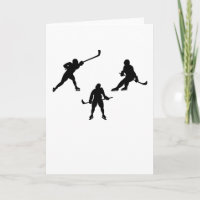 Ice hockey stick player silhouette cool sport gift