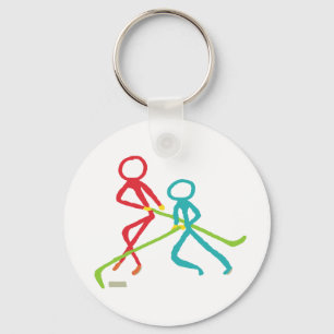 Ice Hockey Stickmen Key Ring
