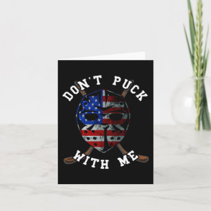 Ice Hockey Sticks Usa American Flag Play Hockey Ga Card