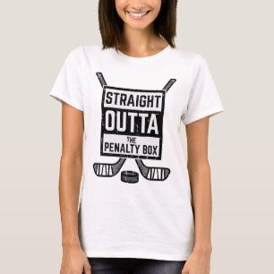 Ice Hockey Straight Outta Penalty Box Funny Men Bo T-Shirt