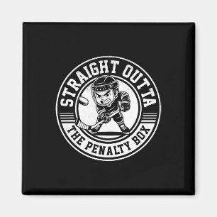 Ice Hockey Straight Outta Penalty Box Funny Player Magnet