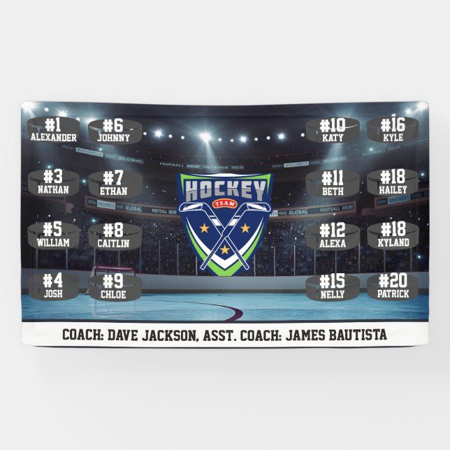 Ice Hockey Team Banner (Horizontal)