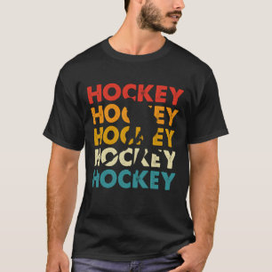 Ice Hockey Tee. Retro Style For Hockey Player T-Shirt