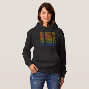 Ice Hockey Typography Hoodie