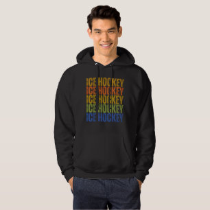 Ice Hockey Typography Hoodie