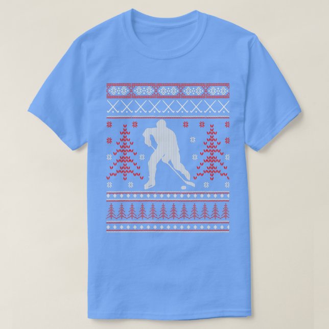 Ice Hockey Ugly Christmas Sweater Ugly Christmas S (Design Front)