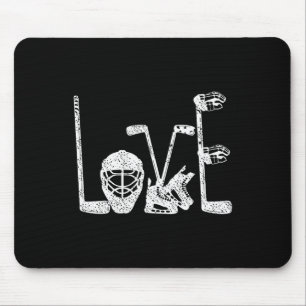 Ice Hockey Valentine's Day For Lovers Hockey Boys Mouse Pad