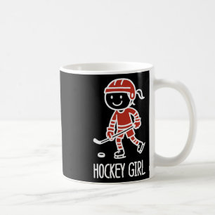 Ice Hockey Vintage Girl Hockey Girl Coffee Mug