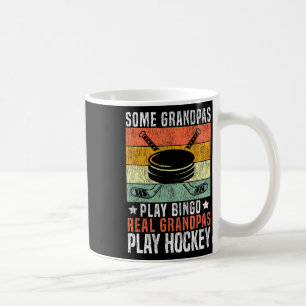Ice Hockey Vintage Grandpa Retro Some Grandpas Pla Coffee Mug