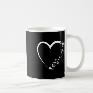 Ice Hockey Vintage Heart Hockey Heart Coffee Mug