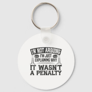 Ice Hockey Vintage I'm Not Arguing I'm Just Explai Key Ring