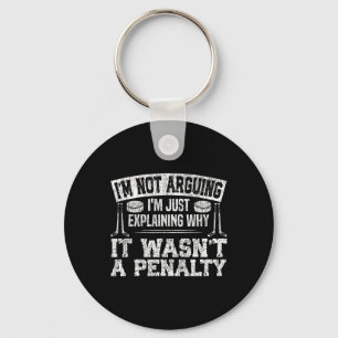 Ice Hockey Vintage I'm Not Arguing I'm Just Explai Key Ring