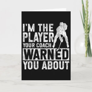 Ice Hockey Vintage I'm The Player Your Coach Warne Card