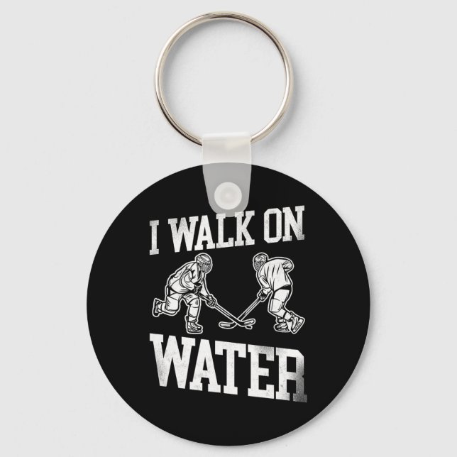 Ice Hockey Vintage  Key Ring (Front)