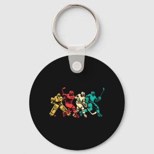 Ice Hockey Vintage Performance Key Ring