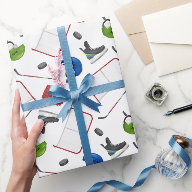 Ice Hockey Wrapping Paper (Gifting)