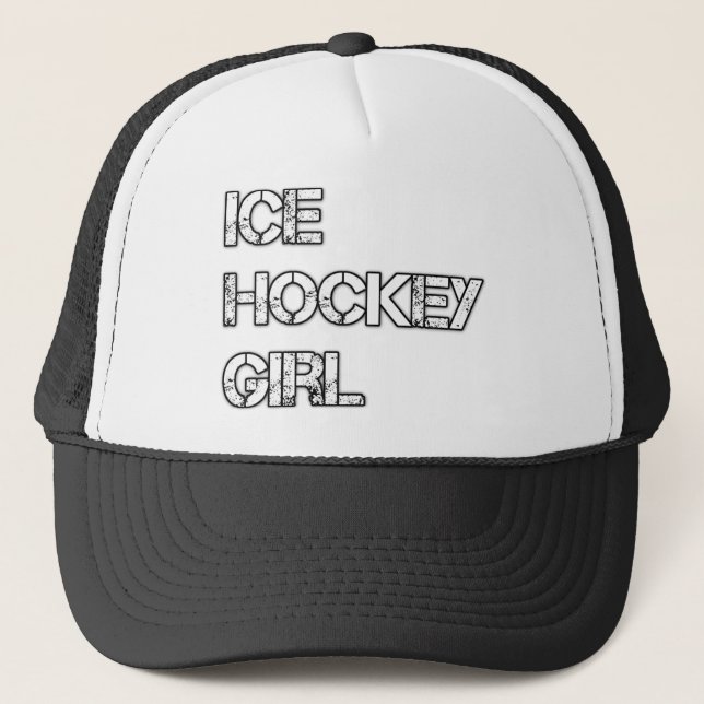 Ice hokey girl trucker hat (Front)