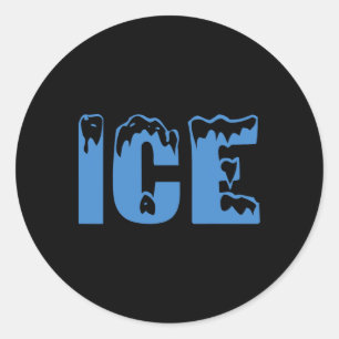Ice Ice And By Funny Diy Halloween Costume  Classic Round Sticker