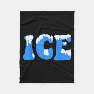 Ice Ice Baby Family Funny Halloween Costume Couple Fleece Blanket