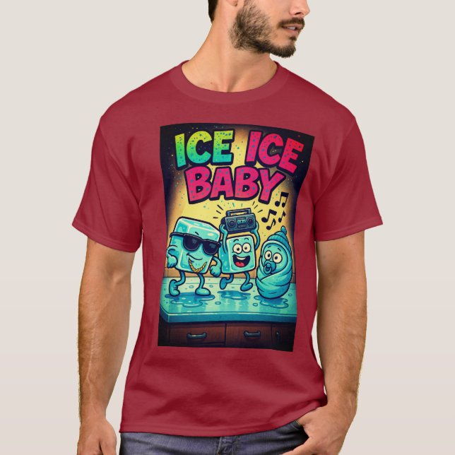 Ice Ice Baby - Funny Hip Hop T-Shirt (Front)