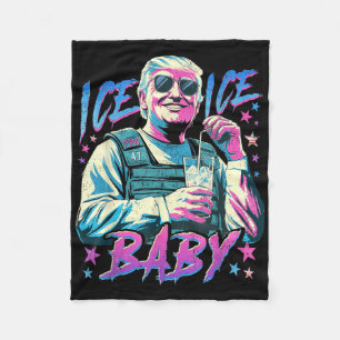 Ice Ice Baby Ice Enjoy An Ice Cold Gl Of Deportati Fleece Blanket