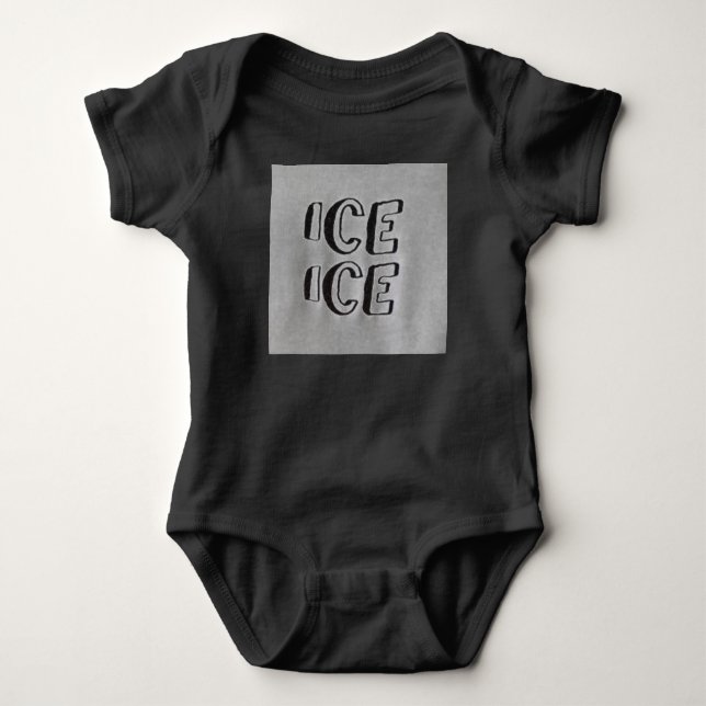 Ice Ice Baby Onezee Bodysuit (Front)
