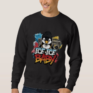 Ice Ice Baby — Penguin with Beanie & Chain Tee