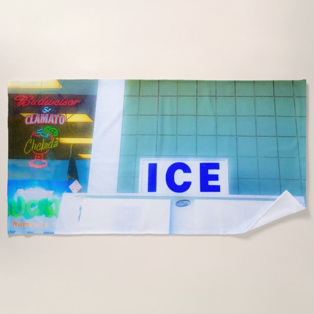 Ice Ice... Beach Towel (Front)