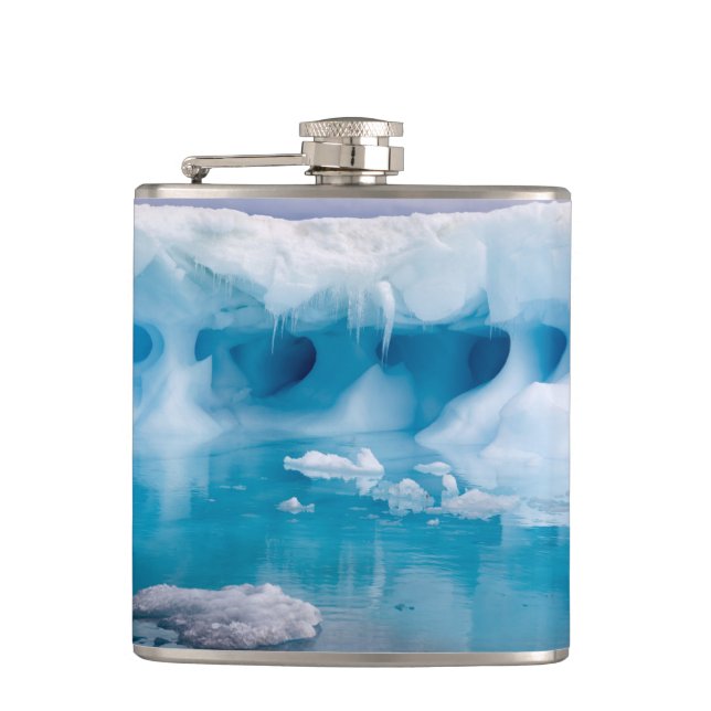 Ice in Antarctica Hip Flask (Front)